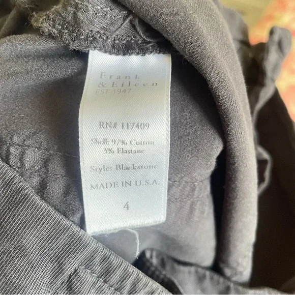 Frank & Eileen Blackstone The Italian Peach Twill Utility Pants in Size 4 - Picture 7 of 9